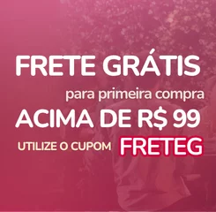 Utilize o cupom FRETEG para frete gr&aacute;tis na primeira compra